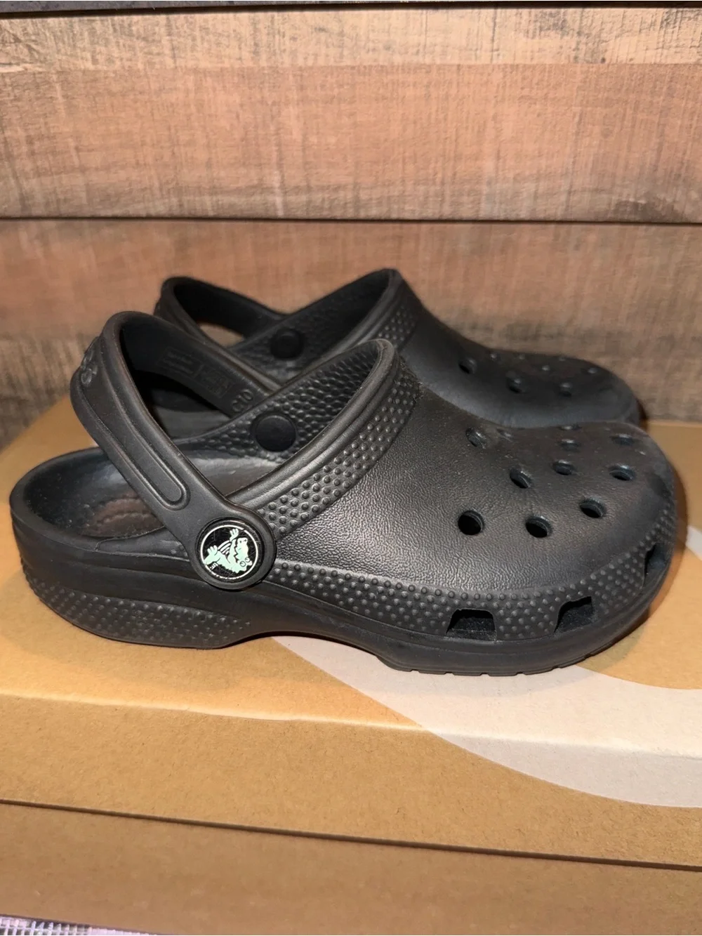 CROCS Kids Classic Black Clogs